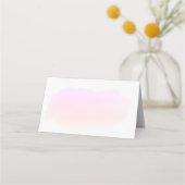 ピンクウォーターカラーゲスト名座席表 プレイスカード (裏面)