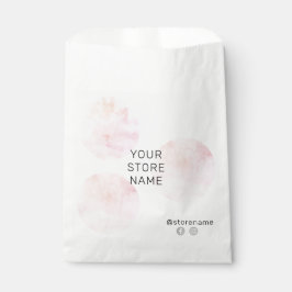 ピンクウォーターカラーサークルSNSブティック フェイバーバッグ