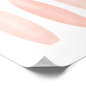 ピンクウォーターカラーサーフボードビーチ子供部屋デコール ポスター (角)