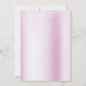 ピンクウォーターカラーダックベビーシャワー招待状 招待状 (裏面)