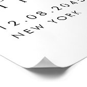 ピンクウォーターカラーダリアベビースプリングルウェルカム ポスター (角)