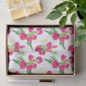 ピンクウォーターカラーチューリップティッシュペーパー 薄葉紙 (ギフト)