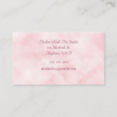 ピンクウォーターカラーネイアアートスタジオ 名刺 (裏面)