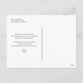 ピンクウォーターカラーハンドレタリングリースありがとう シーズンポストカード (裏面)