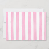 ピンクウォーターカラーバタフライフォト招待状 招待状 (裏面)