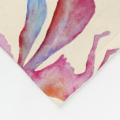 ピンクウォーターカラーフェアリースケッチフリースブランケット フリースブランケット (角)