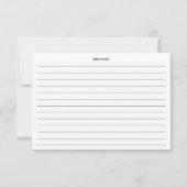 ピンクウォーターカラーフラミンゴレシピカード (裏面)