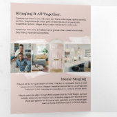 ピンクウォーターカラーフロントドア実在エテートマーケティング 三つ折りカード (内部最初)