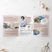 ピンクウォーターカラーフロントドア実在エテートマーケティング 三つ折りカード (内部)