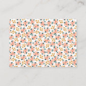 ピンクウォーターカラーフローラガーデンおむつラッフル エンクロージャーカード (裏面)