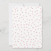 ピンクウォーターカラーフローラブライダルシャワー招待 招待状 (裏面)