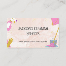 ピンクウォーターカラーホームとAirbnb清掃サービス 名刺