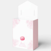 ピンクウォーターカラーボンジュールベベマカロンベビーシャワー フェイバーボックス (見開き)