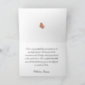 ピンクウォーターカラーポピーありがとう カード (内部)