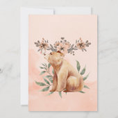 ピンクウォーターカラーマザーズデイブランチ招待状 招待状 (裏面)