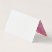 ピンクウォーターカラーモノグラムファンシー文字 名刺 (裏面)