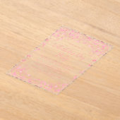 ピンクウォーターカラーラブハートバレンタインデーパーティー アクリル招待状 (レイダウン)