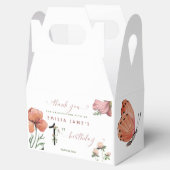 ピンクウォーターカラーリトルポピー1st誕生日 フェイバーボックス (オープン)