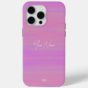 ピンクウォーターカラールックセルフォンケース iPhone 15 PRO MAXケース