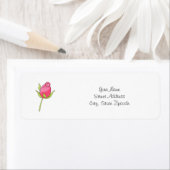 ピンクウォーターカラーローズブド ラベル (インサイチュ)