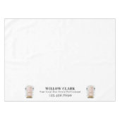 ピンクウォーターカラー実在ドアエステートエージェントビジネス テーブルクロス (正面(横))