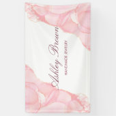 ピンクウォーターカラー手作りジュエリーイヤリングディスプレイ 横断幕 (縦)