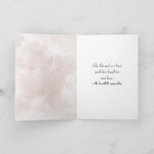 ピンクウォーターカラー抽象芸術悔やみや弔慰 カード (内部)