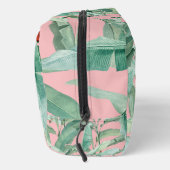 ピンクウォーターカラー熱帯バナナ葉ナモノグラムの ドップキット (右)