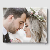 ピンクウォーターカラー結婚チューリップズゲストブック ゲストブック (裏面)