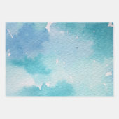 ピンクウォーターカラー絞り染めデザインピンクス絵を描 ラッピングペーパーシート (正面3)