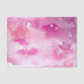 ピンクウォーターカラー絞り染めデザインピンクス絵を描 薄葉紙 (正面)