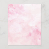 ピンクウォーターカラー美しいサロン チラシ (裏面)