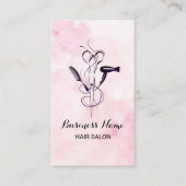 ピンクウォーターカラー美しいサロン ロイヤリティカード (正面)