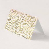 ピンクウォーターカラー金ゴールドヒョウありがとう (裏面)