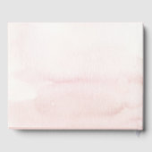 ピンクウォーターカラー金ゴールド結婚タイプズゲストブック ゲストブック (裏面)