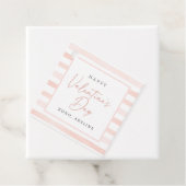 ピンクウォーターストライプカラーのバレンタインデー フェイバータグ (インサイチュ)