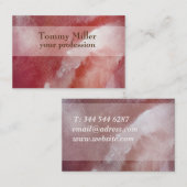 ピンクウォータートレンディープロフェッショナル名刺 名刺 (正面/裏面)