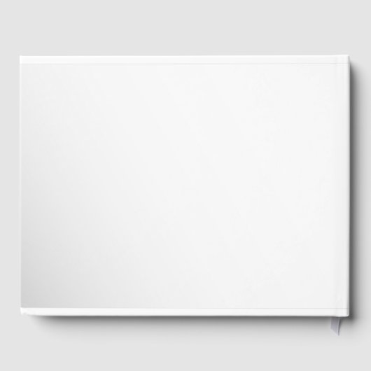 ピンクウォーターバラ結婚ズゲストブック ゲストブック (裏面)