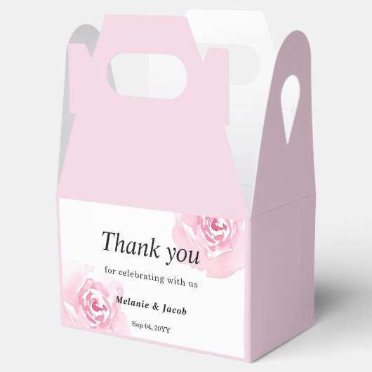 ピンクウォーターバラ結婚ズ フェイバーボックス (オープン)