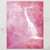 ピンクウォーターフォールスクラップブック紙 (裏面)