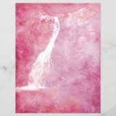 ピンクウォーターフォールスクラップブック紙 (正面)