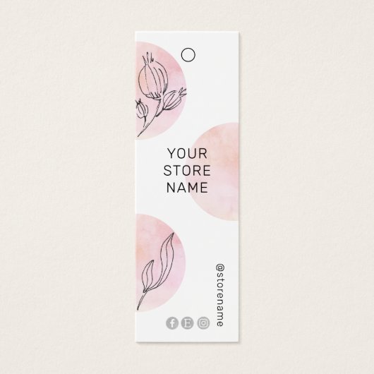 ピンクウォーターフローラソーシャルメディつるア価格ラベル (正面)