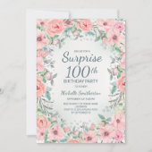 ピンクウォーターフローラバラ真珠100誕生日 (正面)