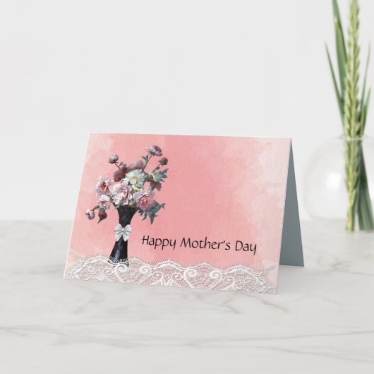 ピンクウォーターフローラマザーズデイカード シーズンカード (正面)