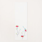 ピンクウォーターフローラ鮮やか名エネルギアート ヨガマット (正面)