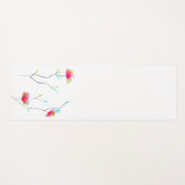 ピンクウォーターフローラ鮮やか名エネルギアート ヨガマット (正面(横))