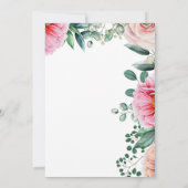 ピンクウォーターフローラ50thバースデーパーティー 招待状 (裏面)