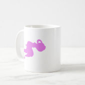 ピンクウォーターベアラーシルエットマグ コーヒーマグカップ (正面左)