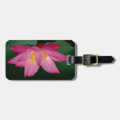 ピンクウォーターリリーインフル開花 ラゲッジタグ (正面横)