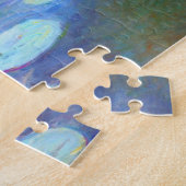 ピンクウォーターリリーモネファインアート ジグソーパズル (側面)